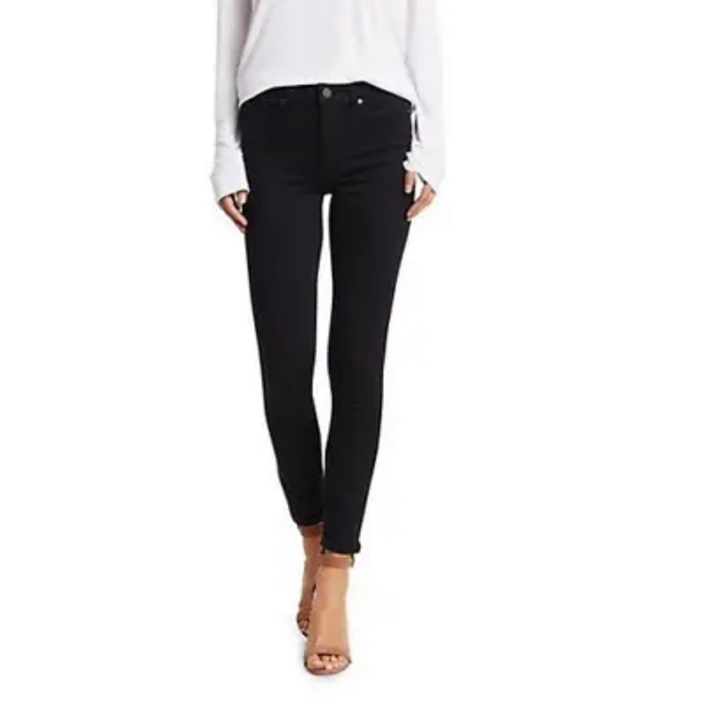 Paige Black Peg Skinny Stretch Jeans Sz 26 Pockets